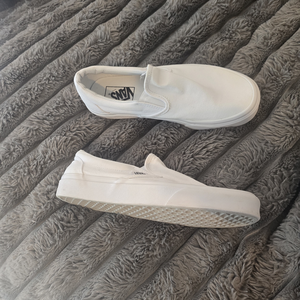 Vans Classic White Slip-On Sneakers